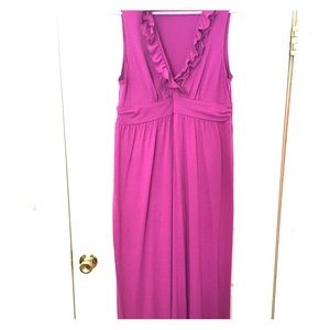Merona Ruffled collar Maxi Dress